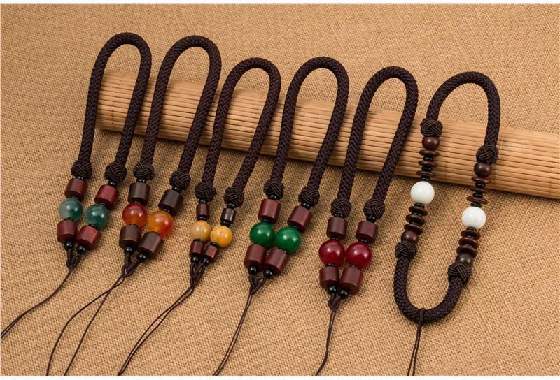 Series of high-grade gem sweater necklace necklace rope gold jade jade pendant rope men and women accessories hang rope to mail