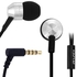 FSGS Silver In-Ear Awei K90i 1.2m Cable Length With Mic For Mobile Phone Tablet PC Earphone 20558