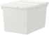 SOCKERBIT صندوق بغطاء - أبيض ‎38x51x30 سم‏