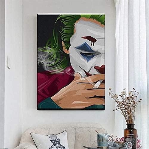 HD large wallpaper comic the Joker 3D print on canvas inner framed from MK  Designs with colors painting designs special edition, ink ideal for home &  office interior design price from souq