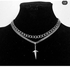 Cuban Link Chain With Pendant Silver