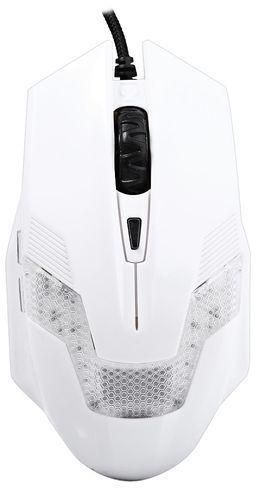 FSGS White A-jazz Green Hornet 2000DPI LED Gaming Mouse With USB Braided Wire Anti-interference Magnetic Ring 23267