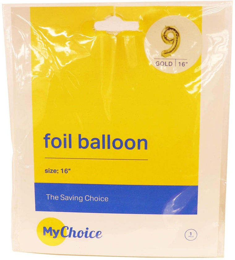 My Choice Number 9 Air Foil Balloon