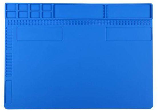 Silicone High Temperature Resistant Table Pad Work Platform Welding Platform For Maintenance Of Computer Mobile Dark Blue