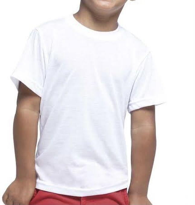 aZeeZ Kids White Quick Dry Breathable Athletic Shirt