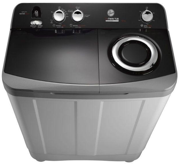Hoover Washing Machine Half Automatic 10 Kg, 2 Motors, Grey HW-HTTN10LSTO