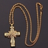 Men's Hip Hop Style Diamond Cross Pendant Necklace