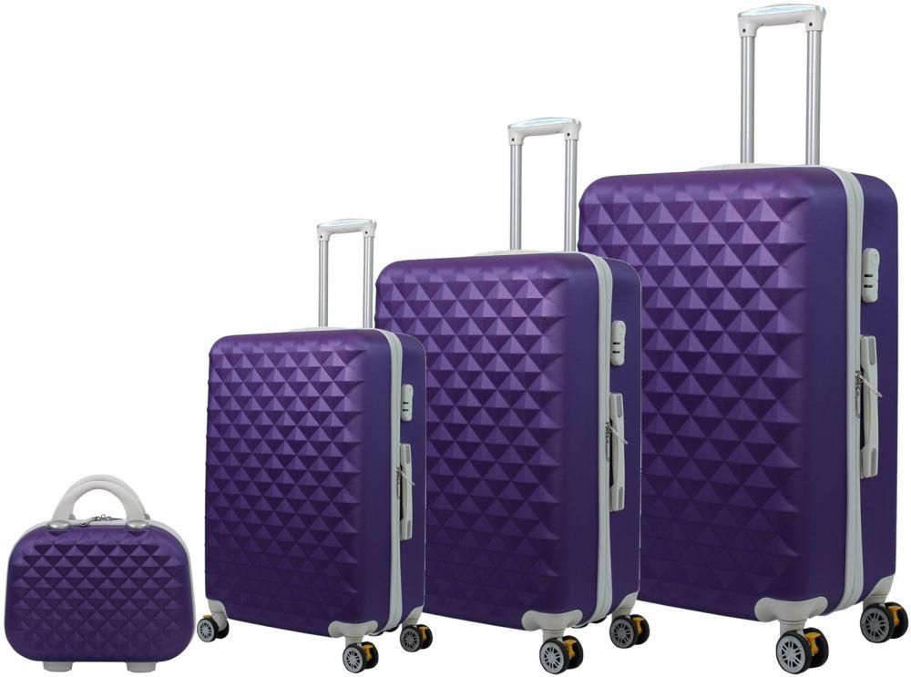 Trolley Travel Bags by New Troly set of 4 bags 1618 - Purple