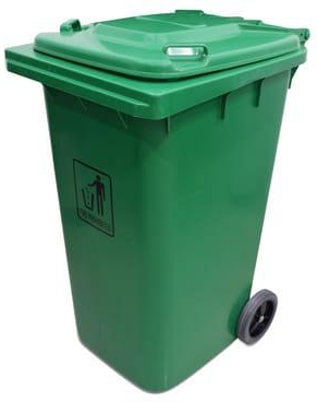 AKC Garbage Bin Green 240 Liters