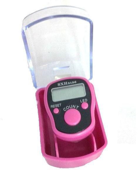 Tasbeeh Tally Counter With Led Light - Pink