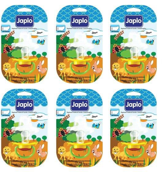 Japlo Forest Soother Blister Cards - Orthodontic (6 in 1)