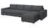 VIMLE Cover 4-seat sofa w chaise longue, with wide armrests/Hallarp beige - IKEA