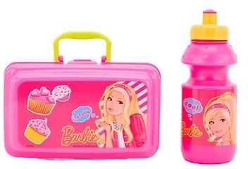 Barbie Lunch Box With Water Bottle Set - Pink