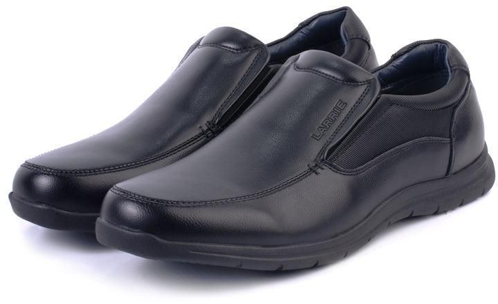 LARRIE Men Classy Plain Slip On Shoes - 3 Sizes (Black)