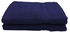 Daffodil (Navy Blue) Premium Bath Towel (70x140 Cm-Set of 2) 100% Cotton, Highly Absorbent and Quick dry, Hotel and Spa Quality Bath linen with Stripe Diamond Dobby-500 Gsm