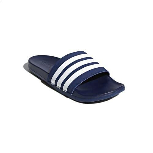 Adidas Adilette Cloudfoam Stripes Slide Slippers For - Dark Blue price from souq in Saudi Arabia - Yaoota!