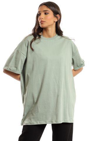 Ravin Loose Fit Comfy Plain T-Shirt - Mint