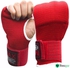 Max Strength Boxing Hand Wraps Inner Gloves For Punching Knuckle And Fist Protection Elasticated Long Wrist Wrap Great For MMA, Muay Thai, Kickboxing Fingerless, Red