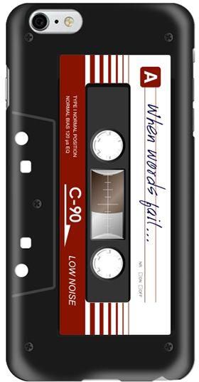 Stylizedd  Apple iPhone 6 Plus Premium Slim Snap case cover Gloss Finish - When words fail… (Black tape)  I6P-S-95