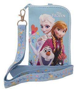 Disney Frozen Elsa Anna and Olaf Snow Blue Lanyard with Detachable Coin Purse