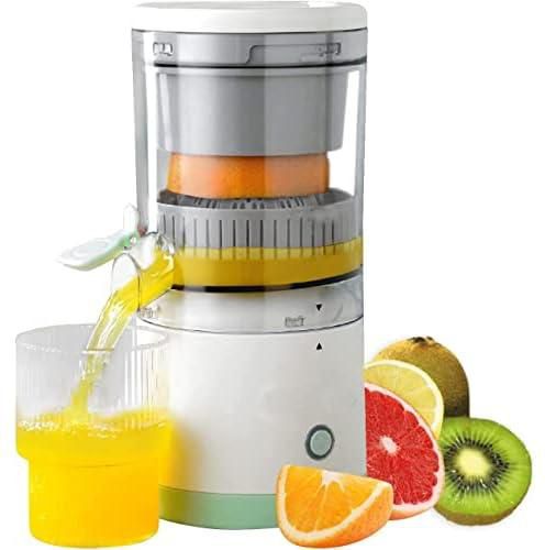 Sagrach Manual Electric Citrus Juicer | Automatic Lime Lemon Squeezer Fruit Machine For Kitchen | Rechargeable Hands-Free Masticating Orange Juicer With USB Cable | Citrus Juice Extractor Blender