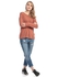 Forever 21 Rust Cotton Round Neck Pullover Top For Women