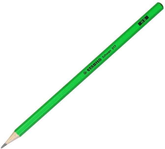 12-Piece Wood Pencil Set Green