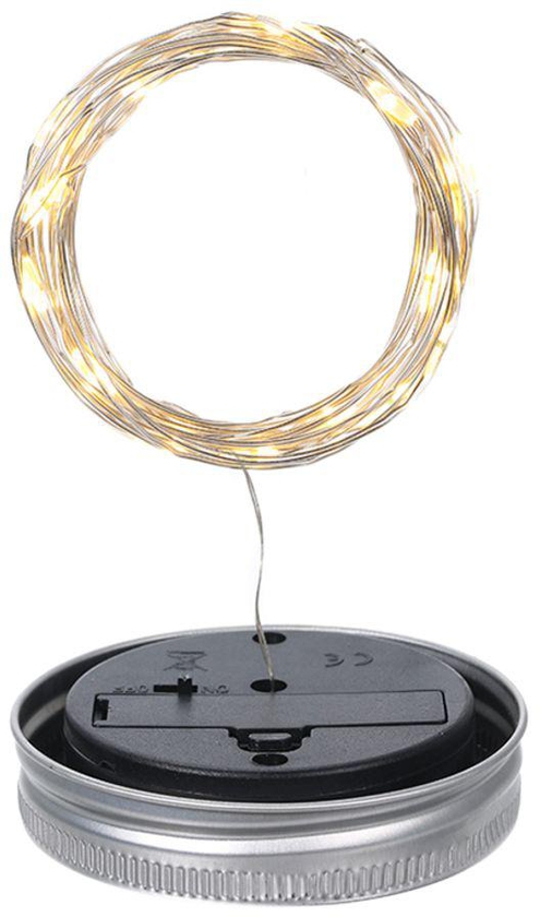 20-LED Mason Jar Creative Copper Wire String Lights 2m Multicolour 0.044 kg