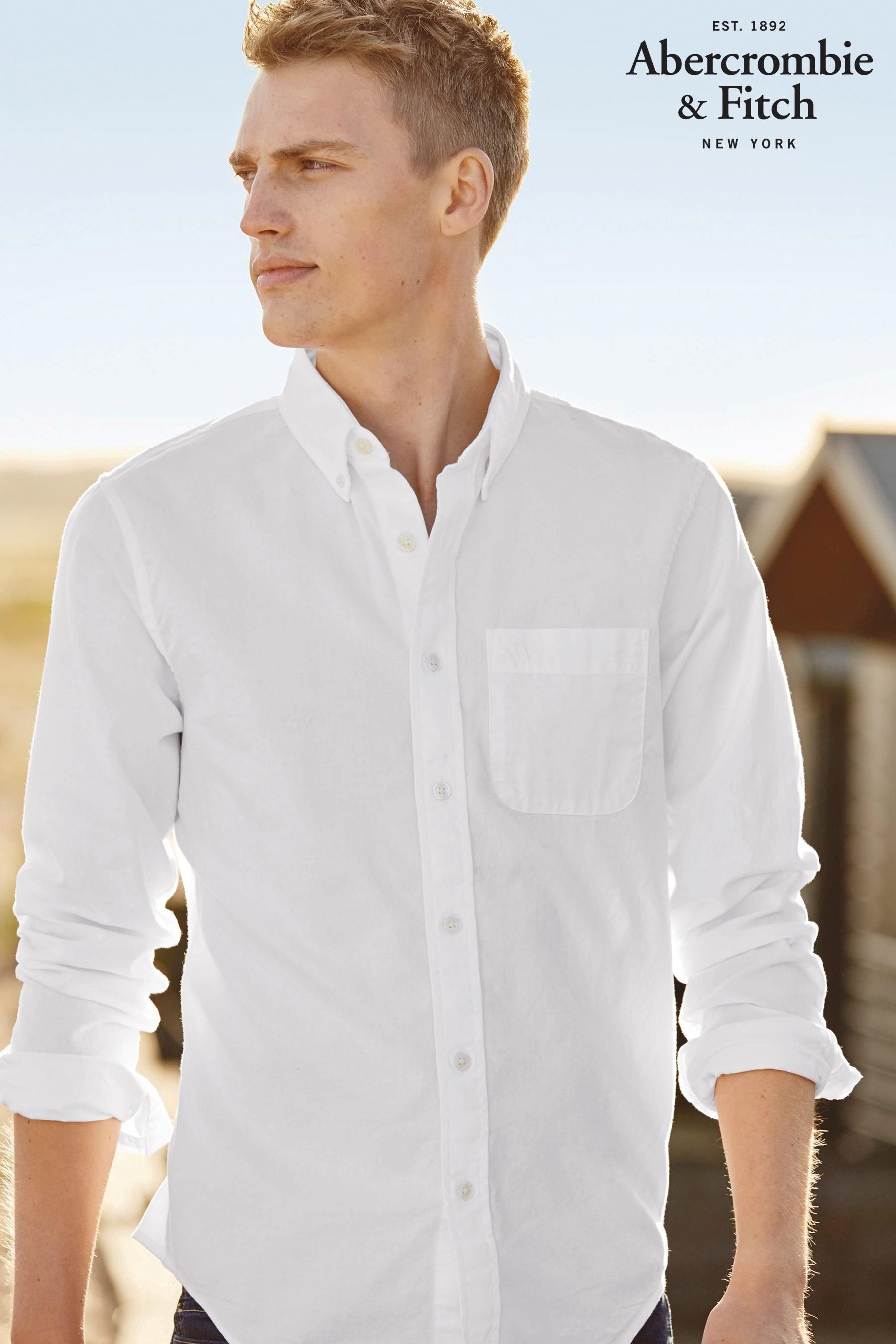 Abercrombie & Fitch Long Sleeve Oxford Shirt