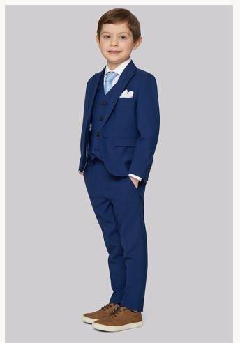 Kids Navy Blue Suit For Boys