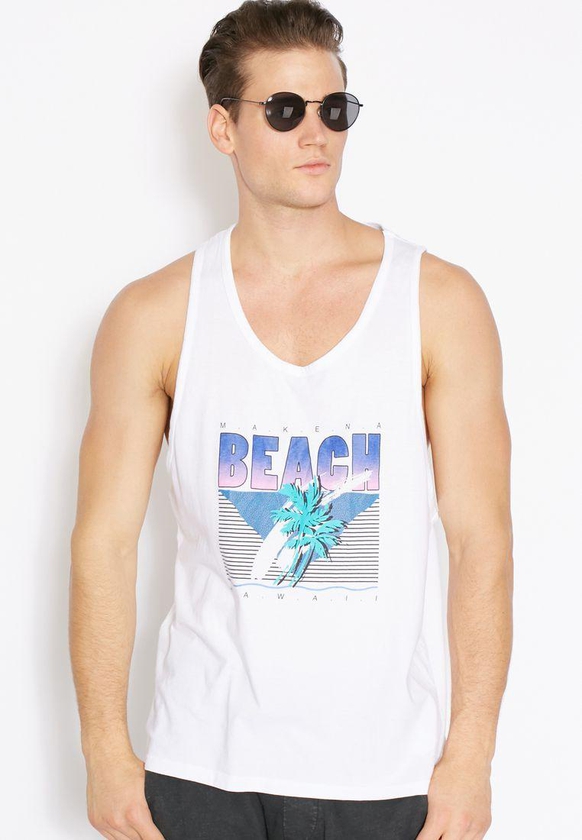 Beach Print Vest