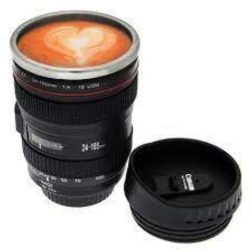 Camera Lens Mug - Black