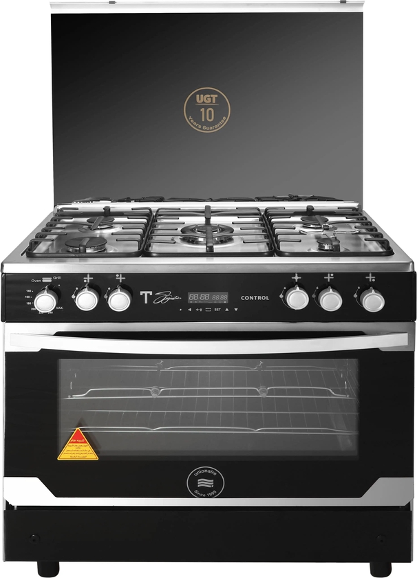 Unionaire Gas Cooker, 5 Burners, Stainless Steel - C69SS-GC-511-CSF-2W-TS-AL
