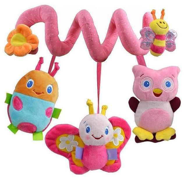 VACC Sozzy Baby Activity Spiral Toy - Pinky Garden (As picture)