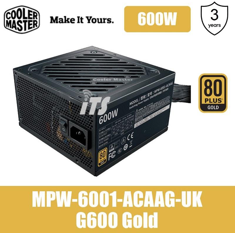 Cooler Master G Gold 90% Efficiency Power Supply (600W)