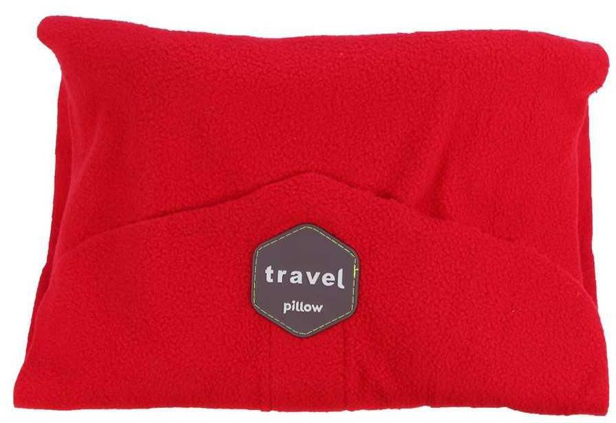 Portable Neck Support Travel Pillow (Red)