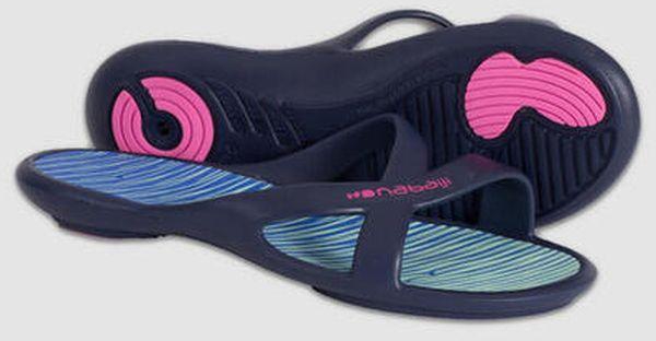 Decathlon Pool Sandals Slap 500 Print - Blue
