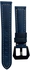 20mm Leather Replacement Watch Strap Compatible With Samsung Galaxy Watch 6 Classic Reto Blue