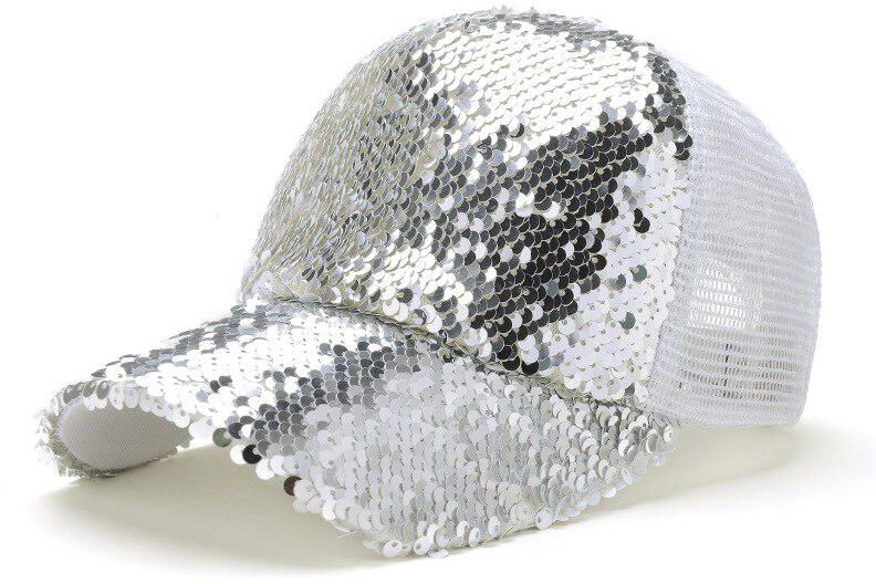 1Piece Sequined Baseball Cap Trend Hat Fashion Outdoor Shade Casual Ladies Net Cap