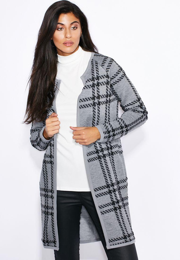 Checkered Embossed Jacket