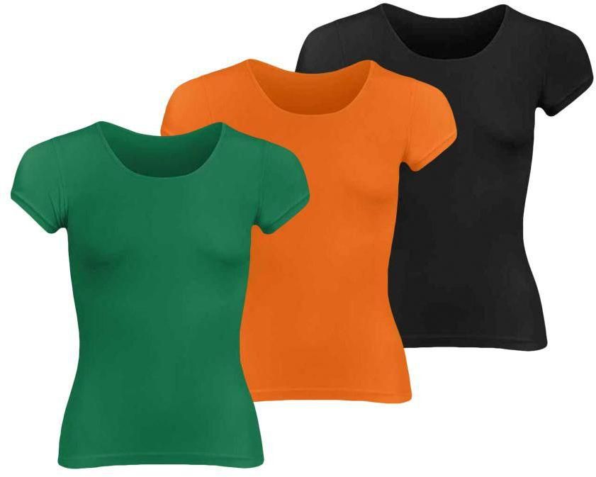 Silvy Set Of 3 T-Shirts For Women - Multicolor, 2 X-Large