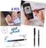 Bravo Stylus Touch Pen For Smart Devices & Writing (4 Pcs)