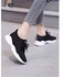 Fashion Lace Up Sneakers Women's Shoes-Black