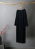 Long Sleeves Baggy Robe Dress Black