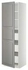 METOD / MAXIMERA خزانة عالية بأدراج, أبيض/Bodbyn رمادي, ‎60x60x200 سم‏ - IKEA