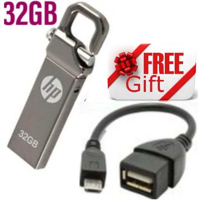 HP V250W 32 GB Flash Disk Drive + OTG CABLE