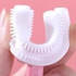 U - Shaped 360 Degrees Kids Toothbrush Children Toothbrush 2-6 Years Kids Silicone Toothbrush