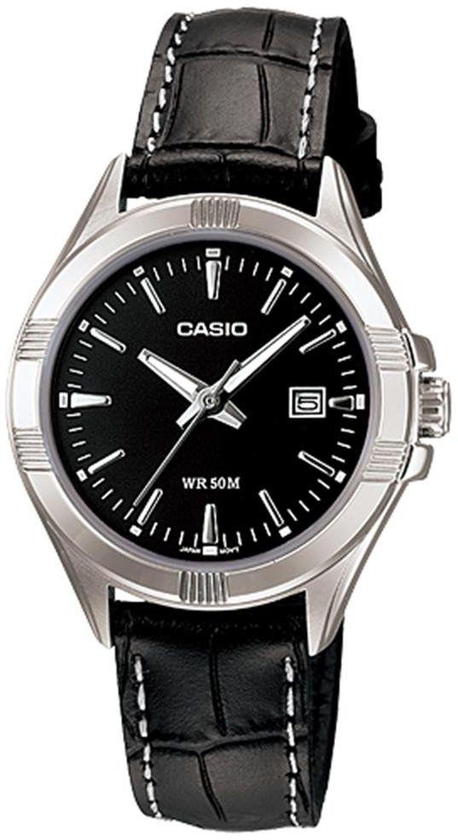 Watch for Women by Casio , Analog , Leather , Black , LTP1308L-1AV