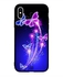 Skin Case Cover -for Apple iPhone X Blue Pink Butterflies بنمط فراشات باللونين الأزرق والوردي
