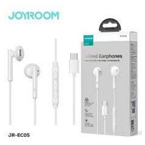 JOYROOM JR-EC05 TYPE-C Series Half In-Ear Wired Earphones-White